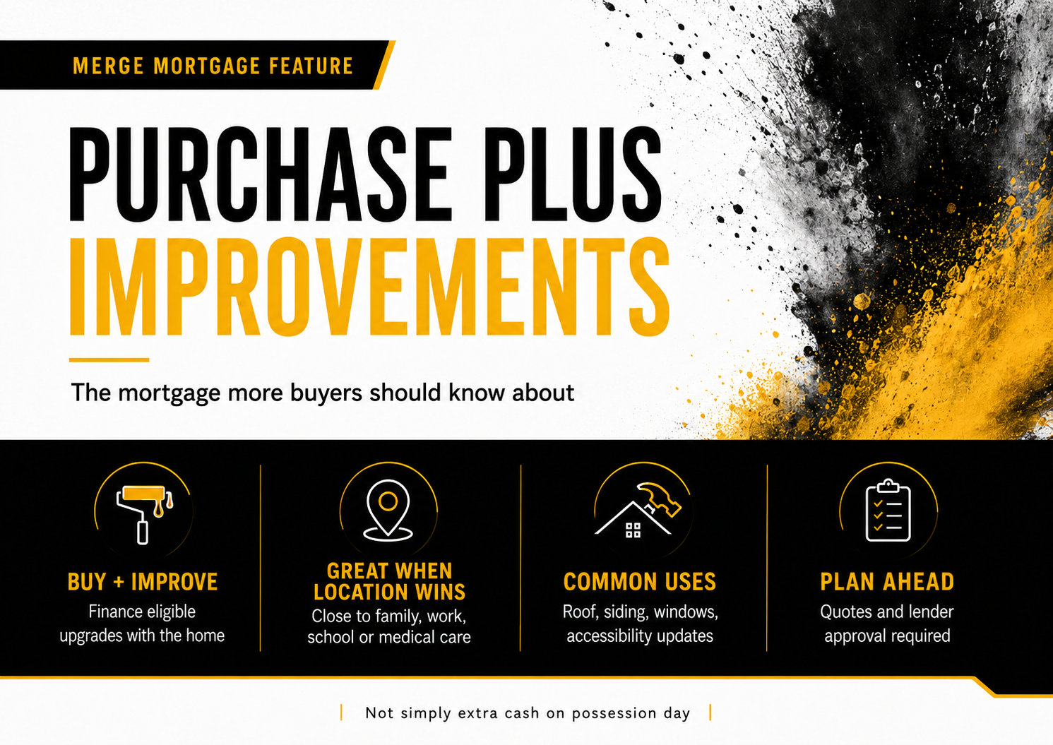 Purchase Plus Improvements mortgage information